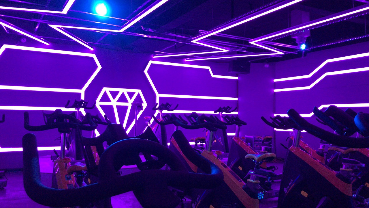 內(nèi)蒙古烏海動(dòng)嵐健身房加盟店面裝修展示